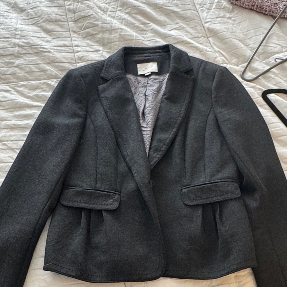 LOFT Charcoal Blazer